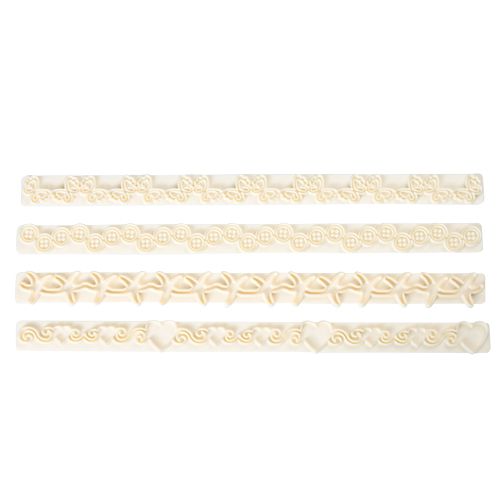 Levně Cakesupplies Sada lišt různé tvary set 4