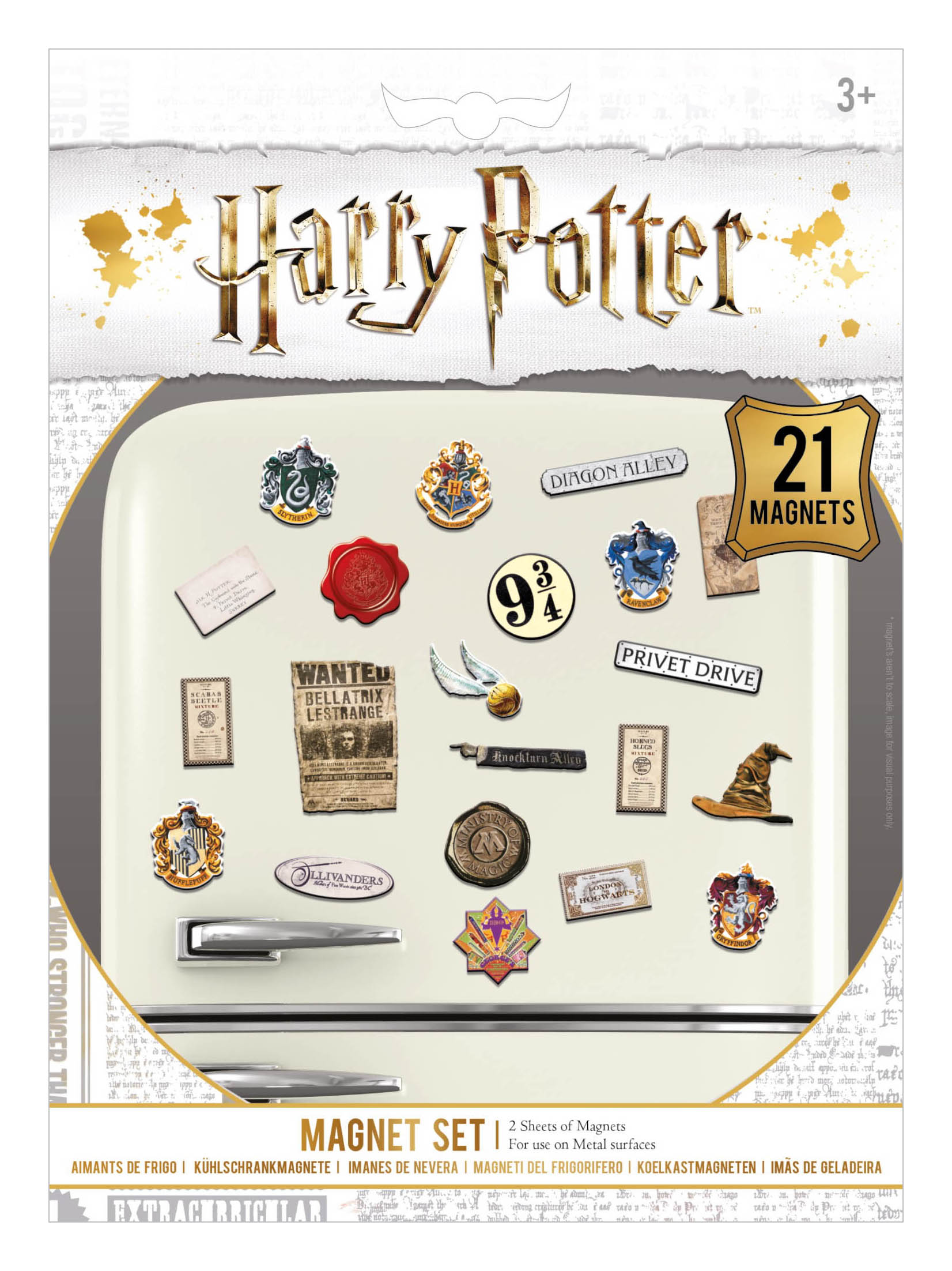 Levně Pyramid Set magnetek Harry Potter 21 ks