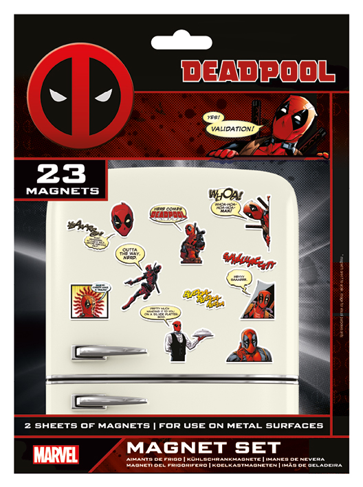 Levně Pyramid Set magnetek Deadpool 23 ks