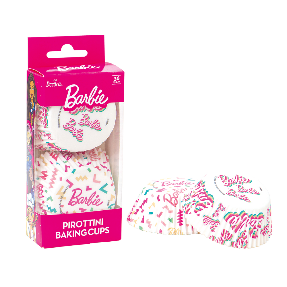 Levně Decora Papírové košíčky na pečení Barbie konfety 36 ks