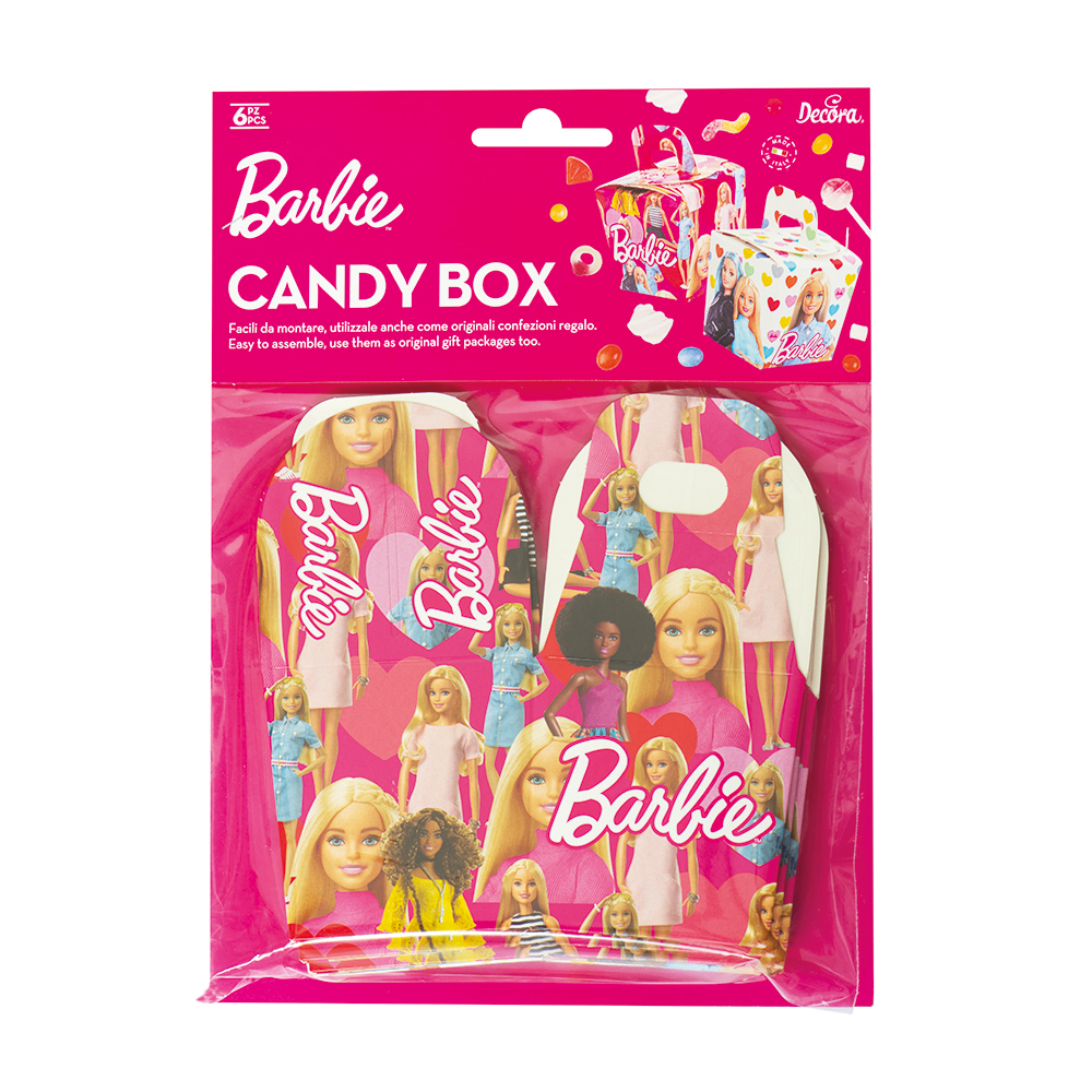 Decora Party boxy na sladkosti - Barbie 6 ks