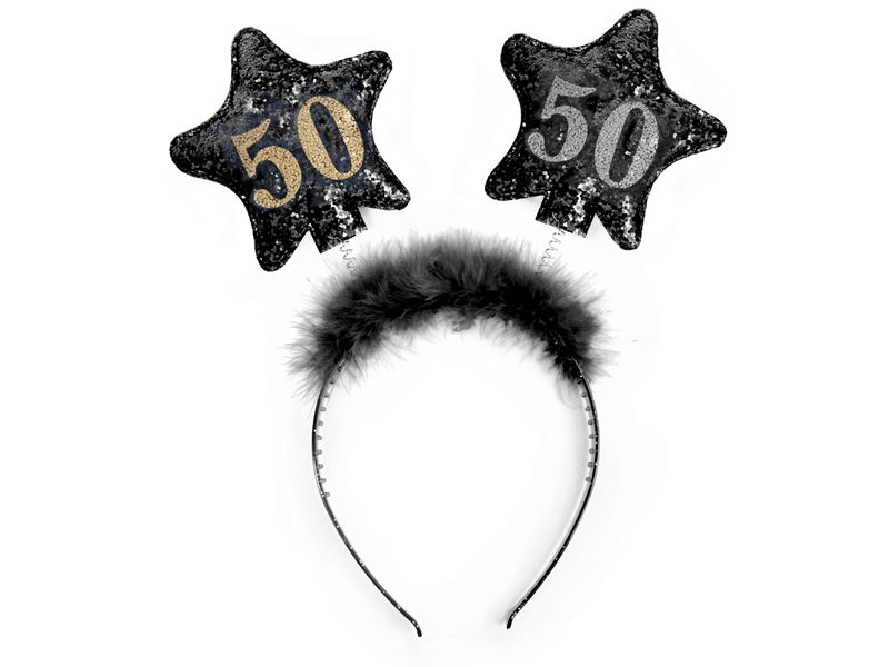 Levně PartyDeco Čelenka s hvězdami 50