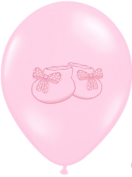 Levně PartyDeco Balónek - růžové botičky