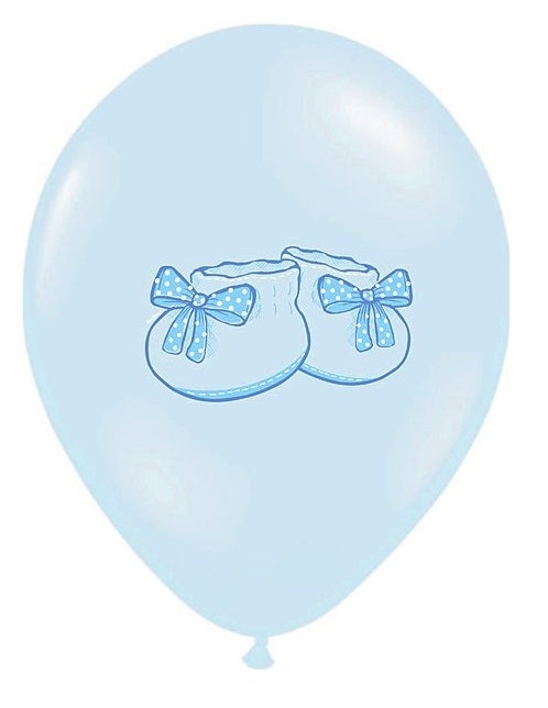 Levně PartyDeco Balónek - modré botičky