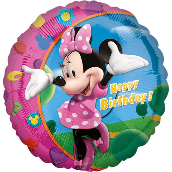 Levně Amscan Fóliový balón - Minnie Happy Birthday