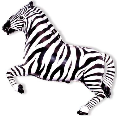 Levně Baloon Party Fóliový balón - Zebra