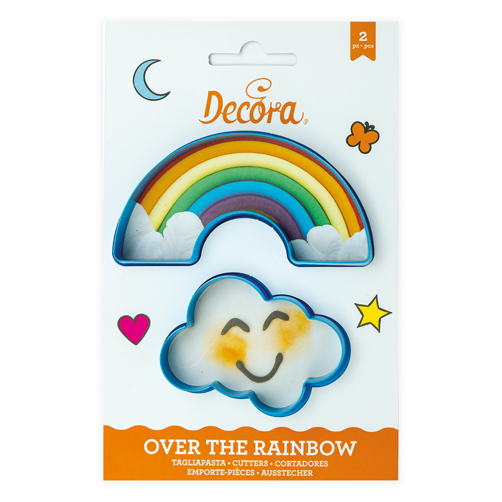 Levně Decora Sada vykrajovátek - Duha a obláček