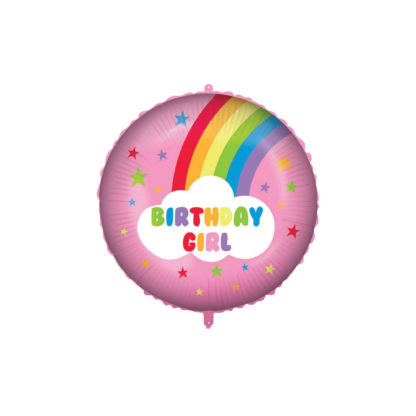 Levně Procos Fóliový balón - Duha Birthday Girl 46 cm