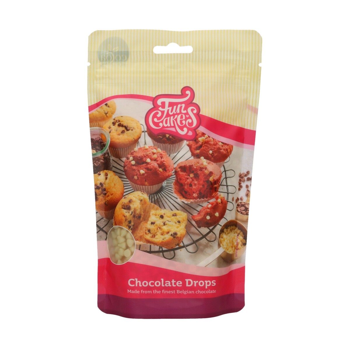 Levně Cakesupplies Bílá čokoláda kousky - Drops 350 g