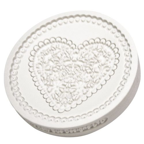 Cakesupplies Silikonová forma na modelování - Srdce