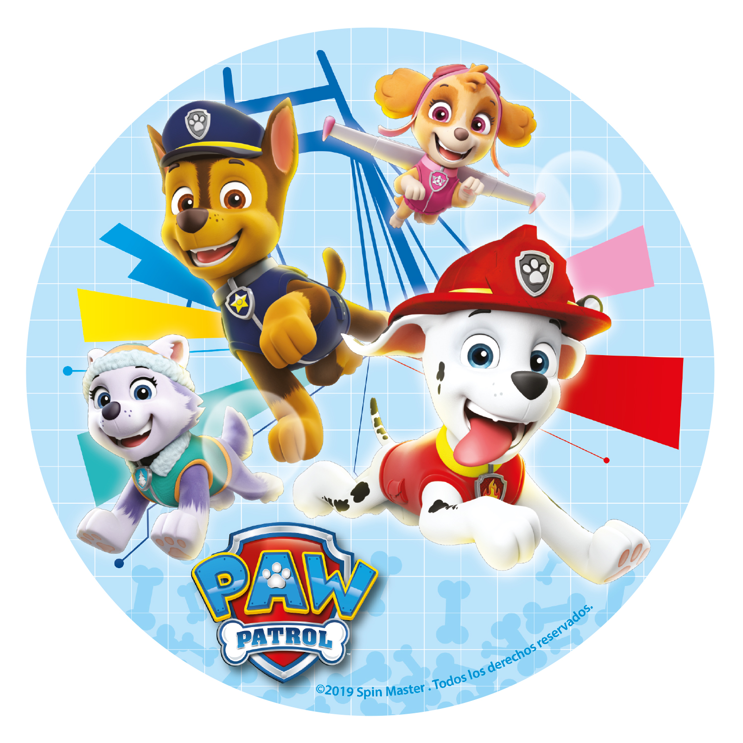 Dekora Jedlý papír bez cukru - Paw Patrol 16 cm