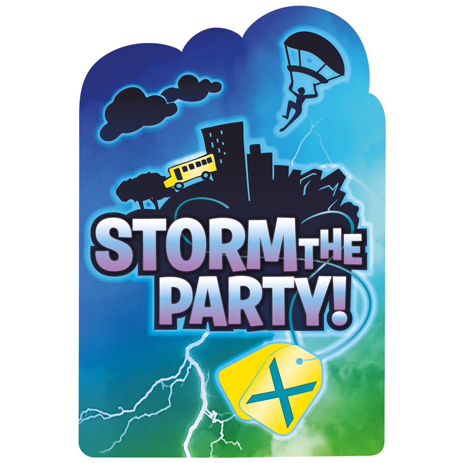 Levně Amscan Pozvánky Battle Royal - Storm the party 8 ks