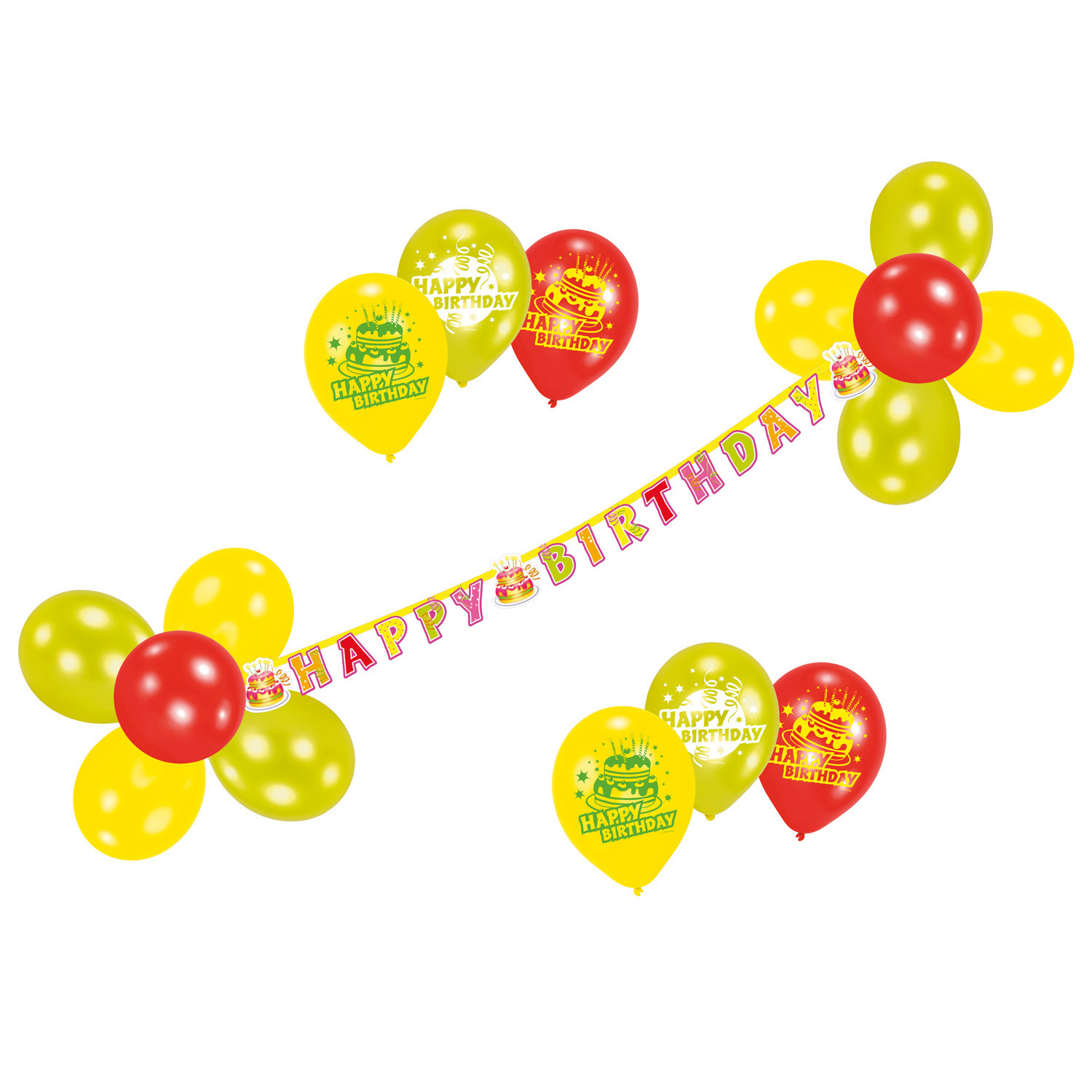 Levně Amscan Banner - Happy Birthday s balony