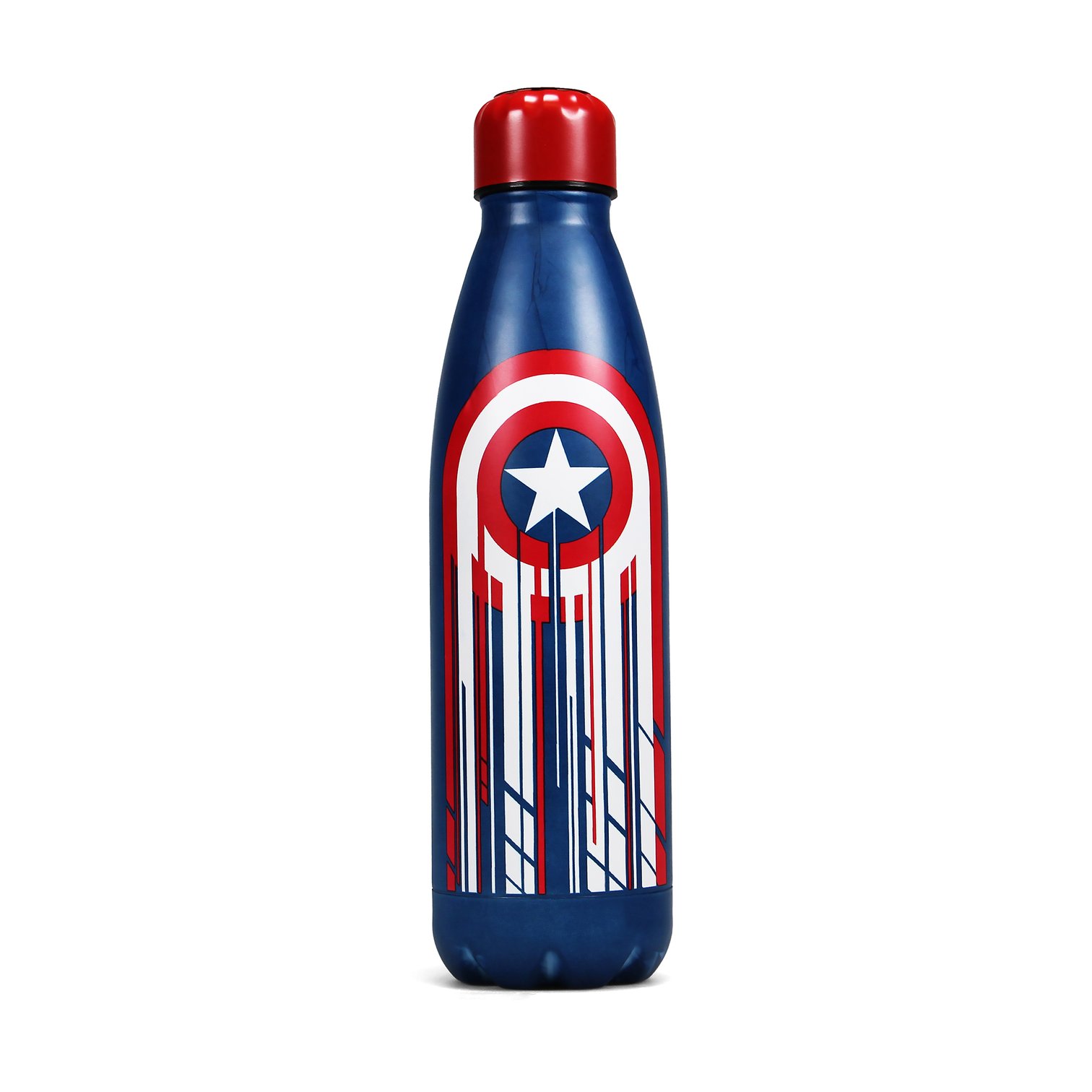 Levně Half Moon Bay Kovová láhev Marvel - Kapitán Amerika