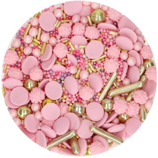 Levně Funcakes Cukrářské zdobení - Medley Glamour Pink 65 g