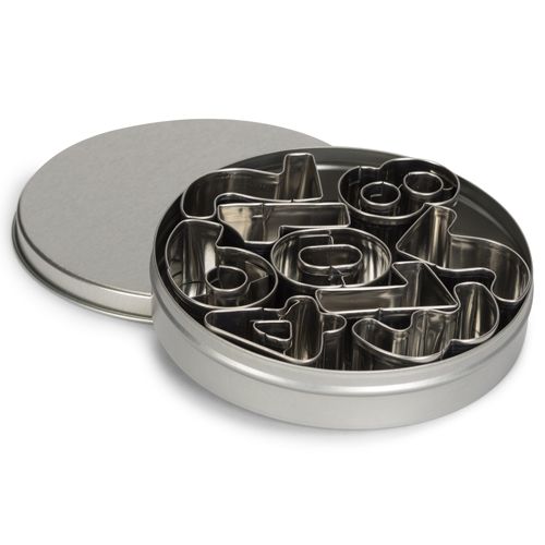 Levně Cakesupplies Sada vykrajovátek - čísla kovová