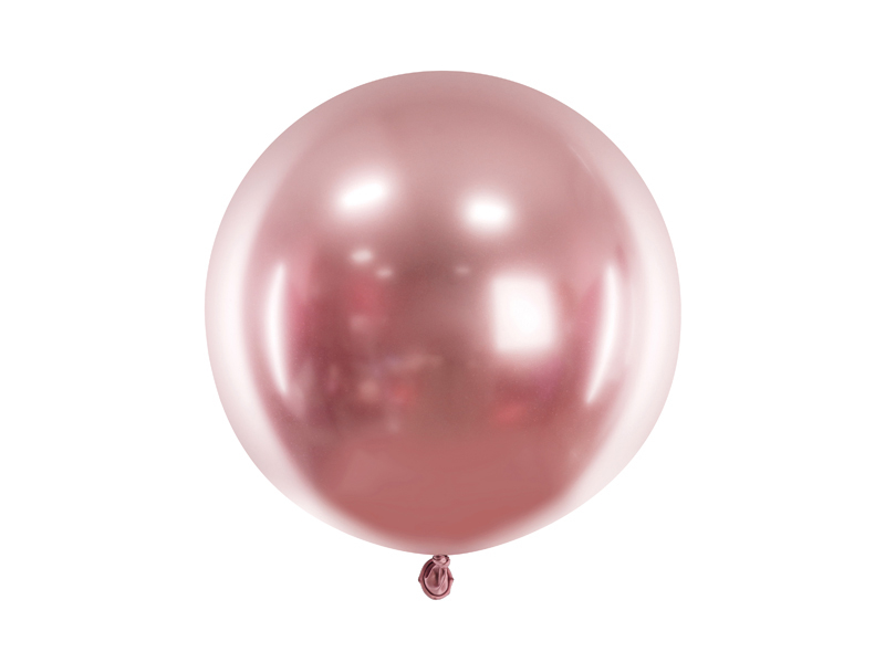 Levně PartyDeco Balónek chromový růžovozlatý 60 cm