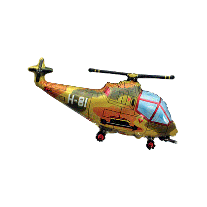 Levně BP Fóliový balón - Vojenský vrtulník