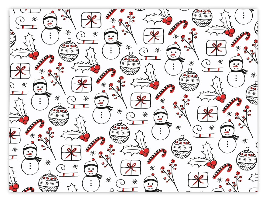 Christmas Wrapping Paper - Snowman