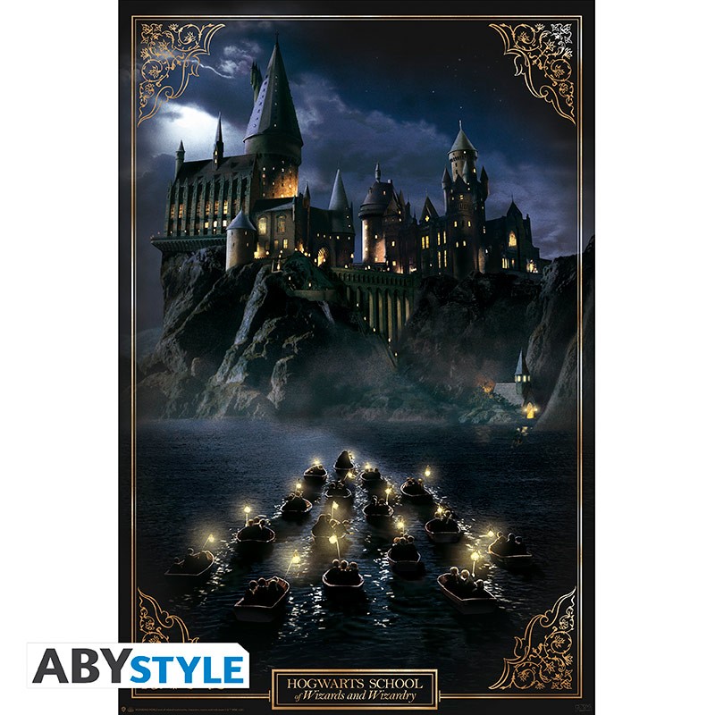 Levně ABY style Plakát Harry Potter - Bradavice 91,5 x 61 cm