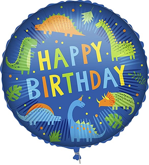 Levně Procos Fóliový balón - Happy Birthday Dino 46 cm