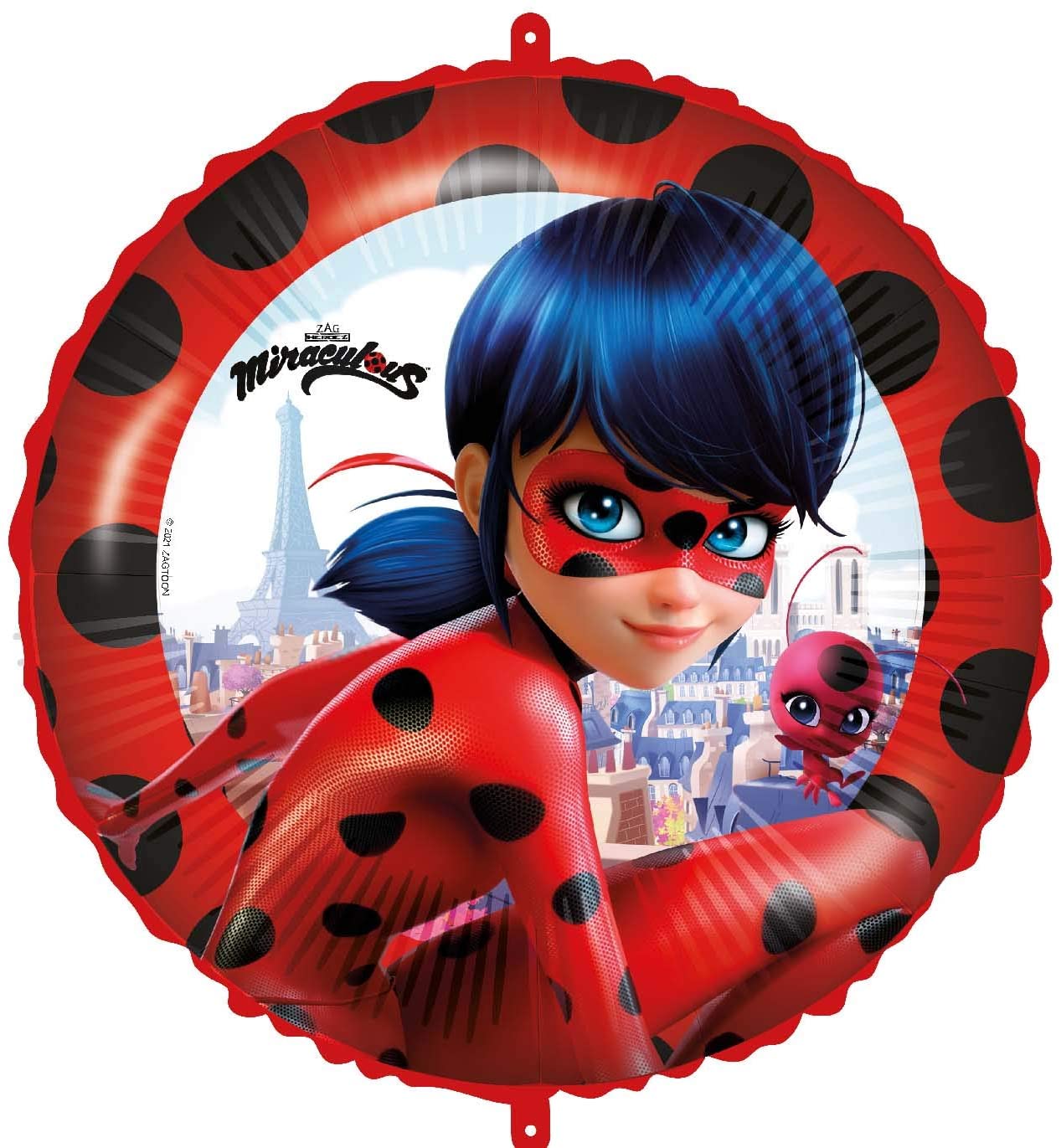 Levně Procos Fóliový balón - Miraculous Ladybug kruh 46 cm