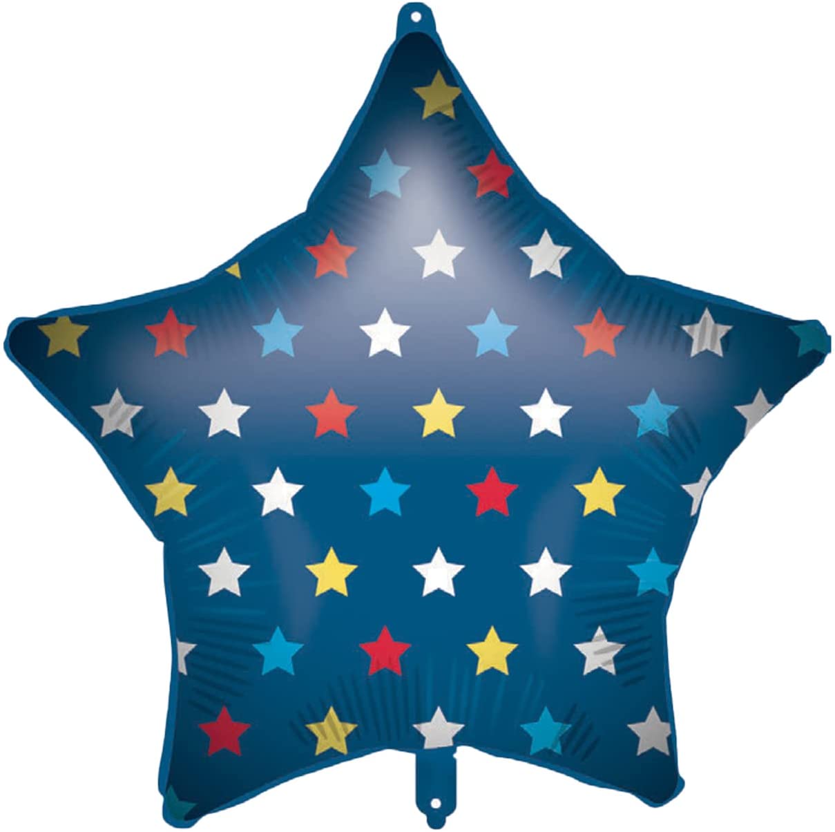 Levně Procos Fóliový balón modrá hvězda - Barevné hvězdičky 46 cm