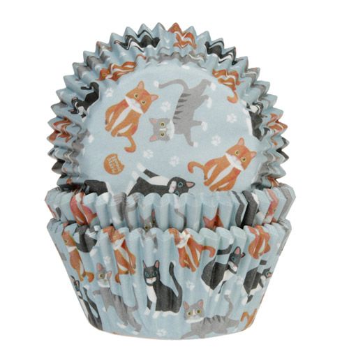 Levně Cakesupplies Košíčky na pečení - Kočičky 50 ks