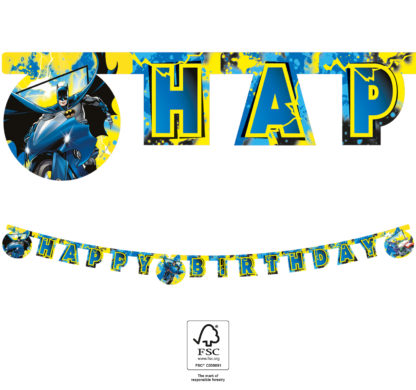 Procos Banner Happy Birthday - Batman na motorce 2 m