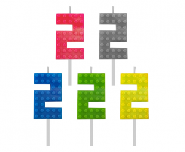 Levně Godan Narozeninová svíčka Lego - 2