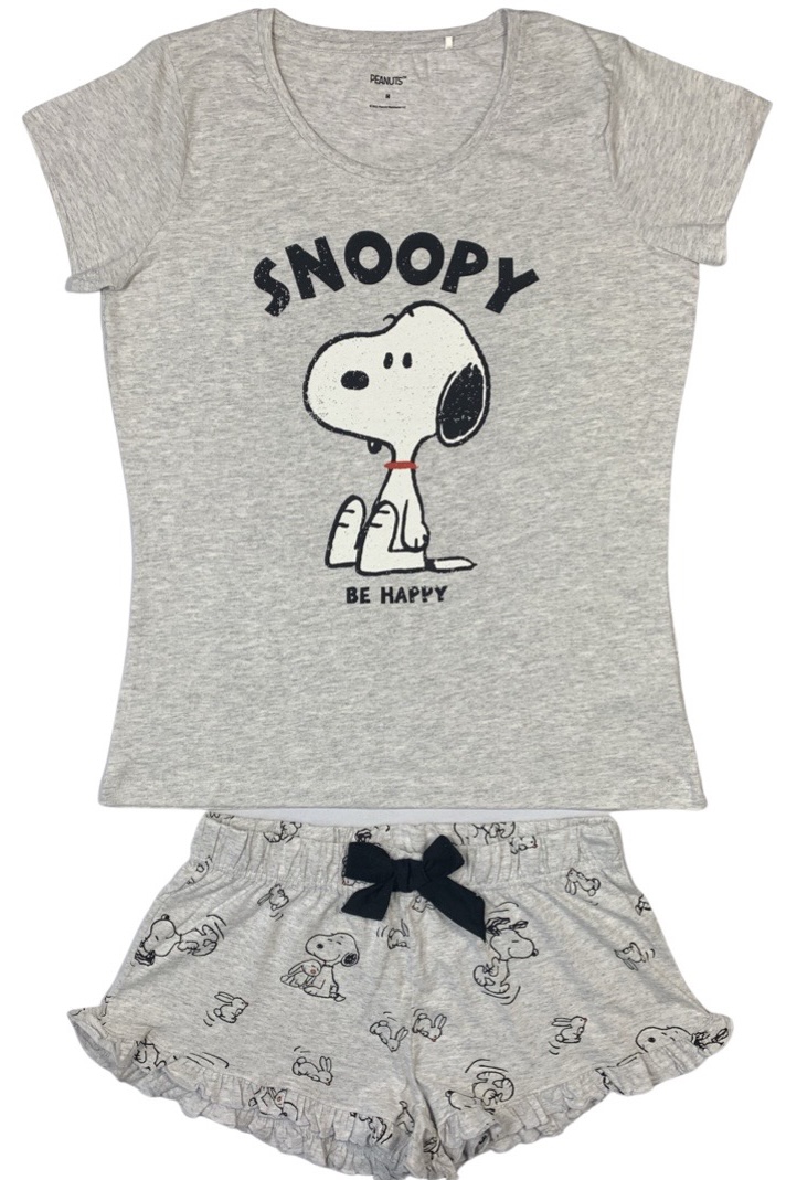 EPlus Dámské pyžamo - Snoopy šedé Velikost - dospělý: S