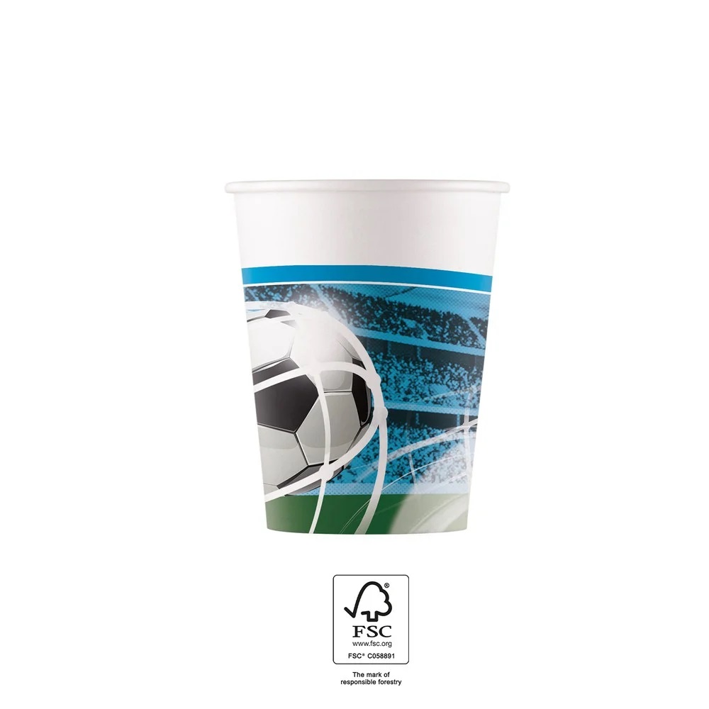 Levně Procos Kvalitné kompostovateľné poháre - Futbal Fans 8 ks
