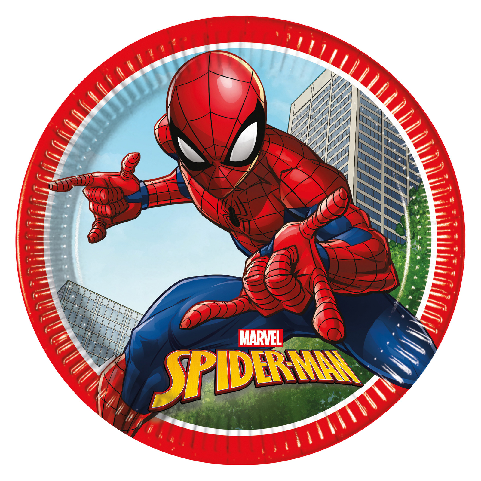 Levně Procos Papierové taniere - Spiderman (23 cm)