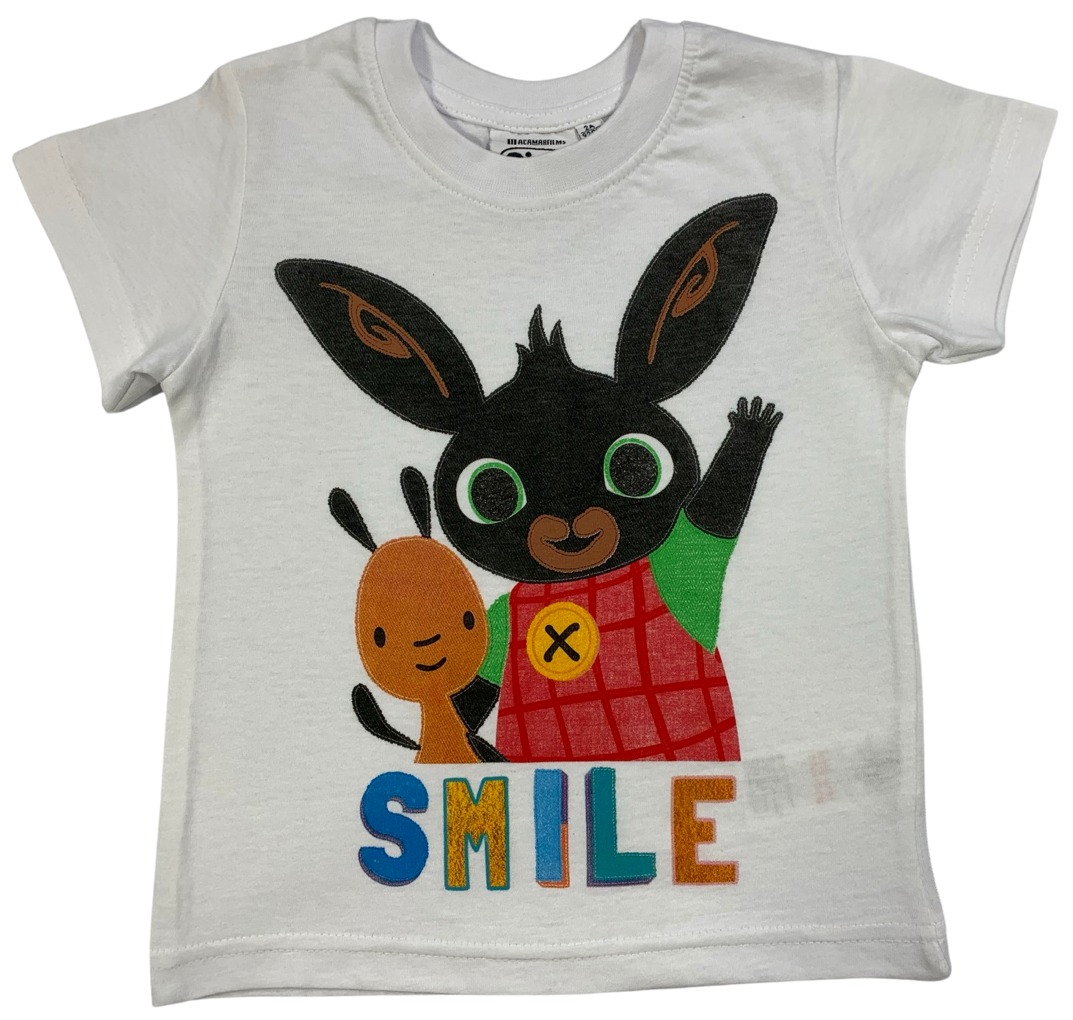 Levně Setino Chlapecké tričko - Bing Smile bílé