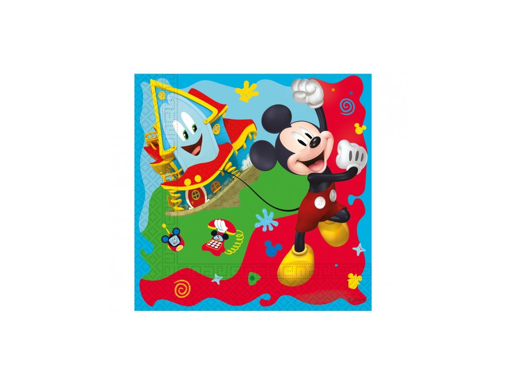 Levně Procos Servítky - Mickey Mouse 33 x 33 cm 20 ks