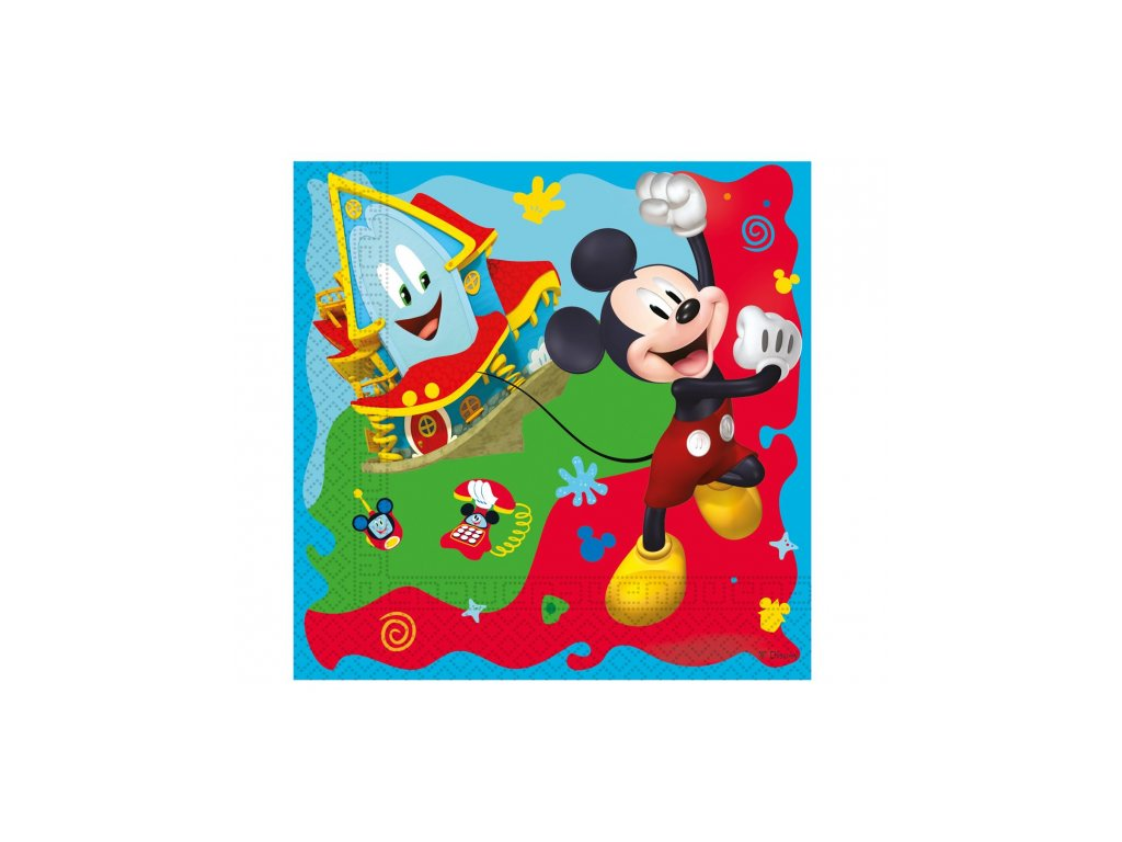 Levně Procos Ubrousky - Mickey Mouse 33 x 33 cm 20 ks