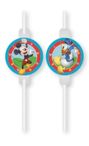 Levně Procos Brčka s motivem Mickey Mouse 4 ks