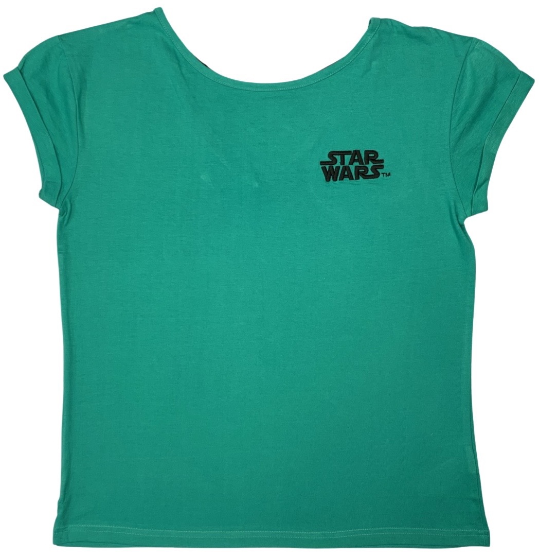 Levně EPlus Dámské triko - Star Wars zelené