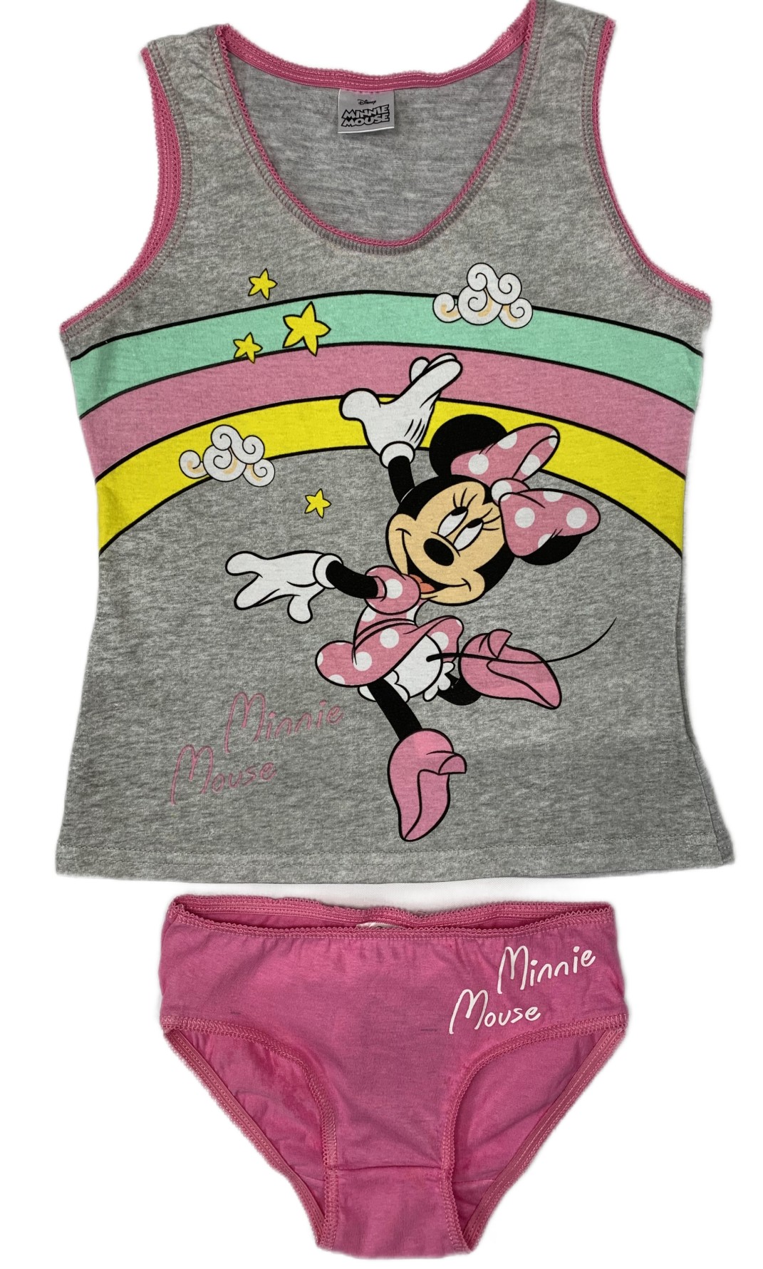 EPlus Dívčí spodní prádlo - Minnie Mouse set růžový Velikost - děti: 128/134