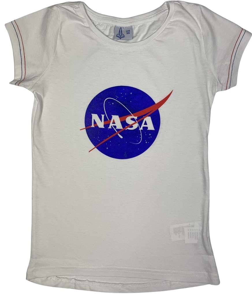 EPlus Dívčí tričko - NASA bílé Velikost - děti: 152