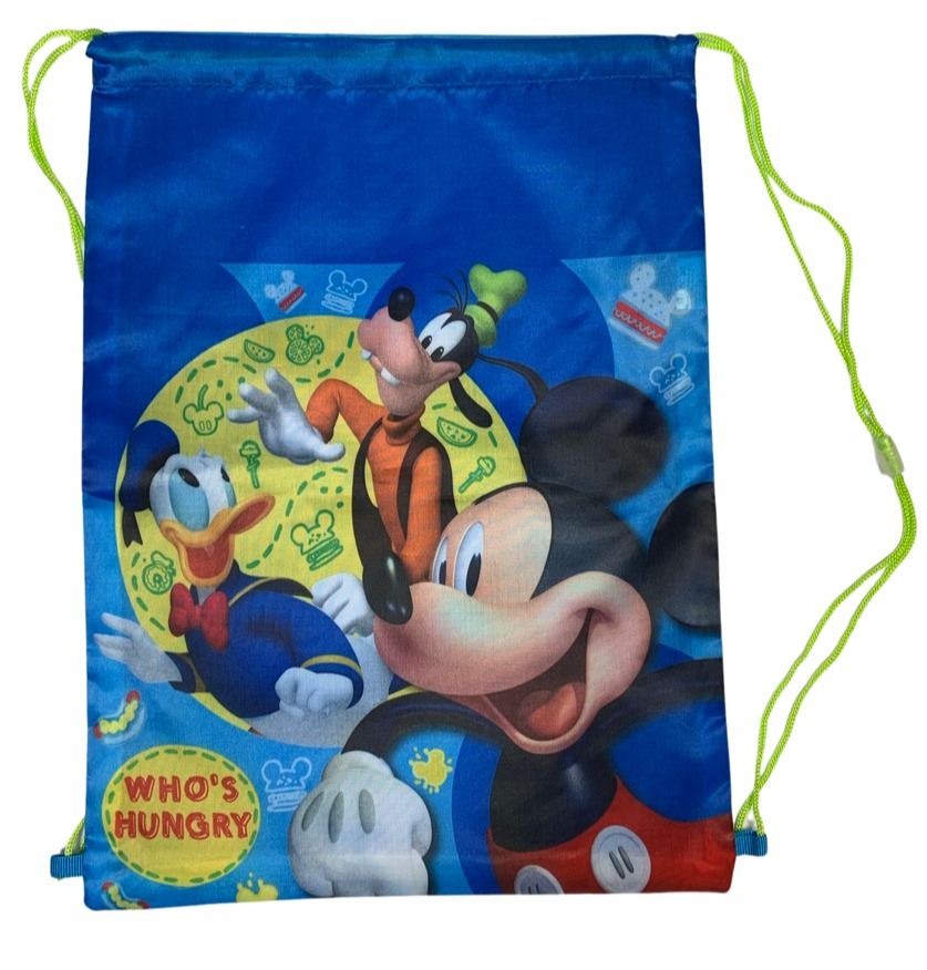 Levně Setino Dětský stahovací batoh - Mickey Mouse modrý
