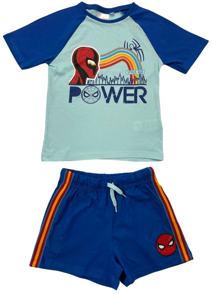 Setino Letní plážový set Spiderman - modrý Velikost - děti: 8 let