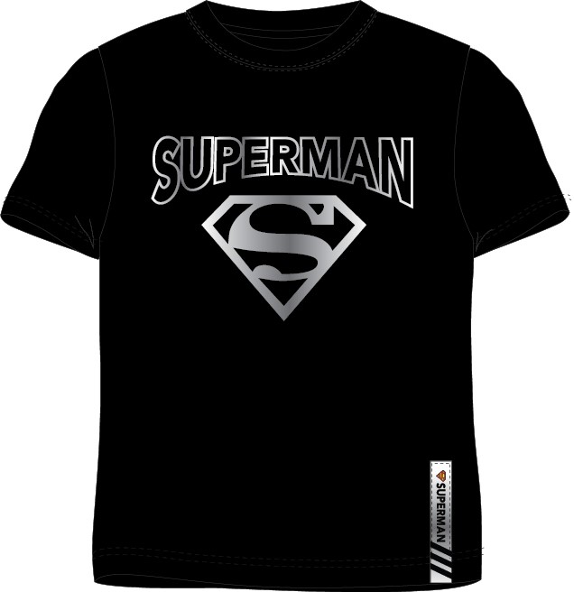 Levně EPlus Pánské tričko - Superman šedé logo