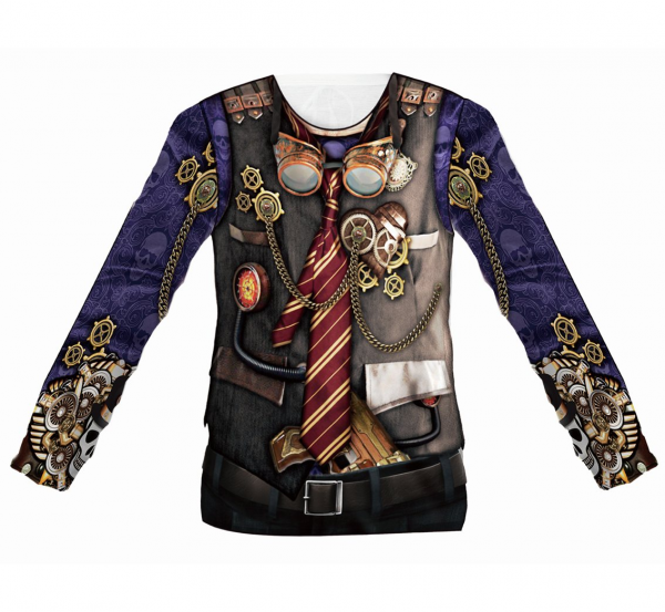 Levně Godan Pánské tričko s potiskem - Steampunk