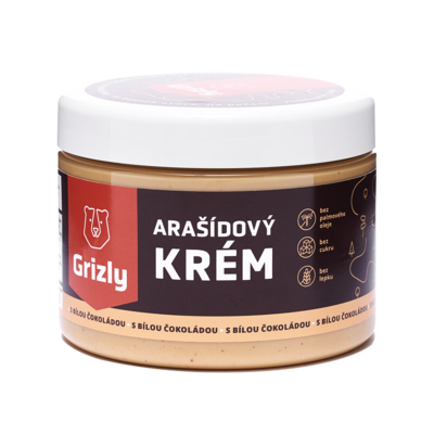 Grizly Arašídový krém s bílou čokoládou 500 g