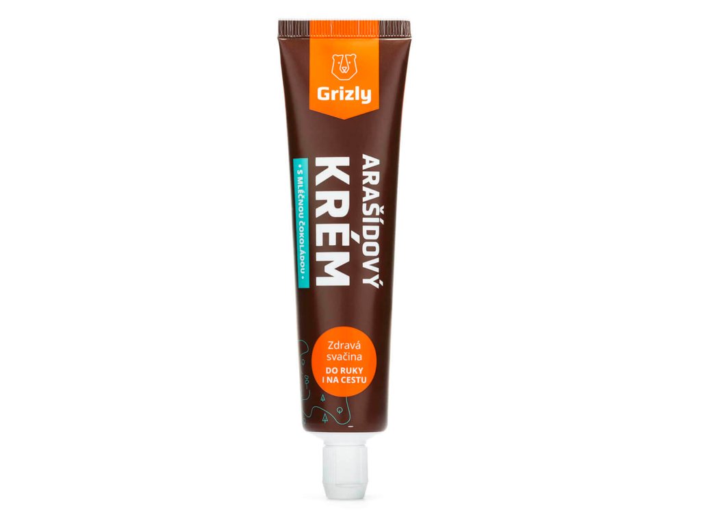 Grizly Peanut Cream with Milk Chocolate in Tube 75 g