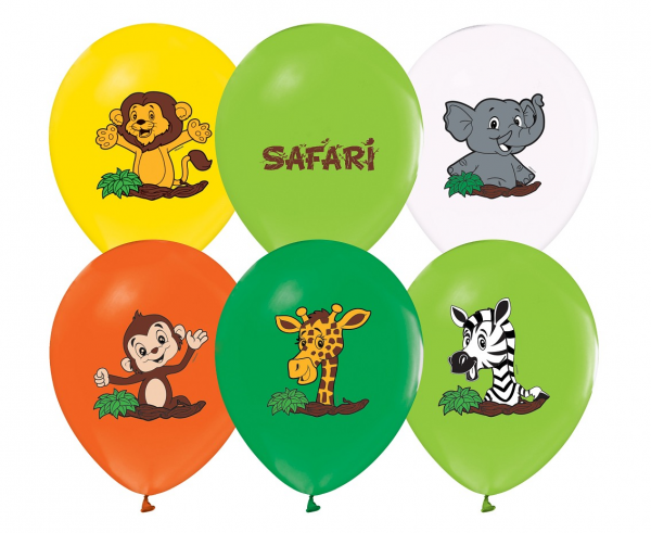 Levně Godan Balóny Safari 5 ks