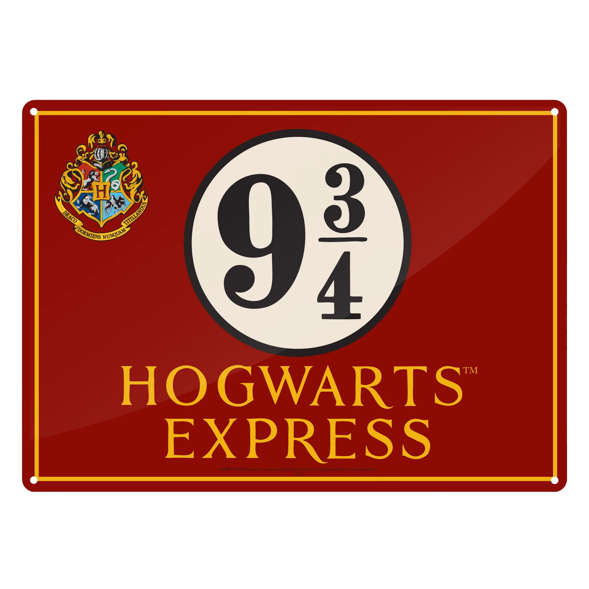 Levně Half Moon Bay Plechová cedule Harry Potter - Hogwarts Express 21 x 15 cm