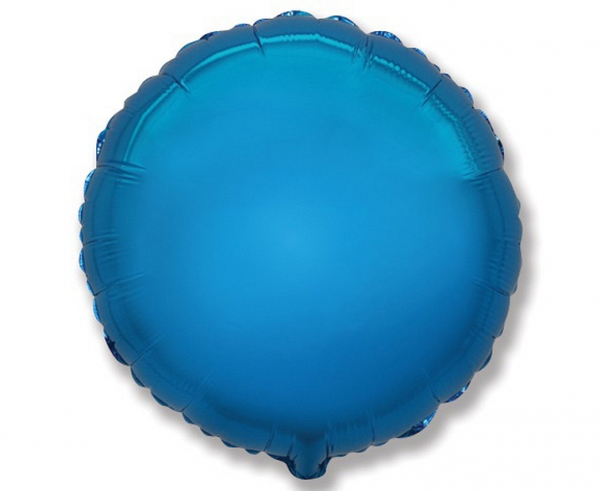 Levně Flexmetal Fóliový balón kruh - modrý 45 cm