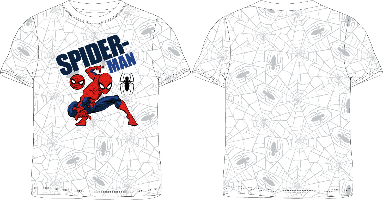 EPlus Chlapecké tričko - Spiderman bílé Velikost - děti: 116